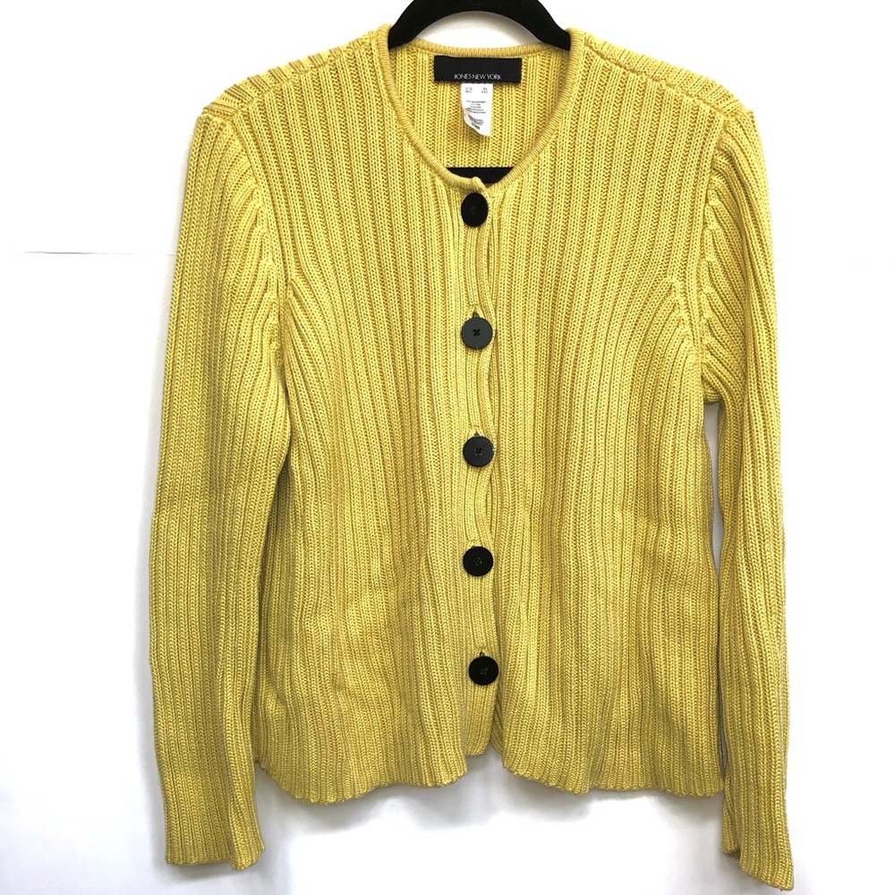 Jones New York Cotton Button Down Boxy Top sz XL